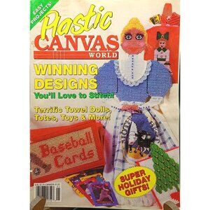 Plastic Canvas World Magazine Winning Designs 1992 Terrific Towel Dolls Totes